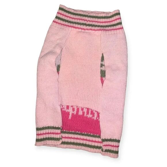 Happy camper knitted dog sweater - Picture 2 of 2